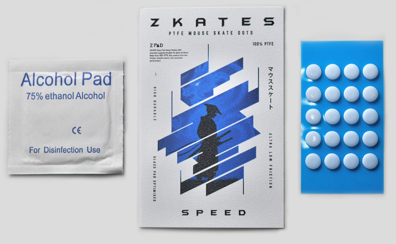 ZKATES | Speed GlassPad Mouse Skates Dots - Image 4