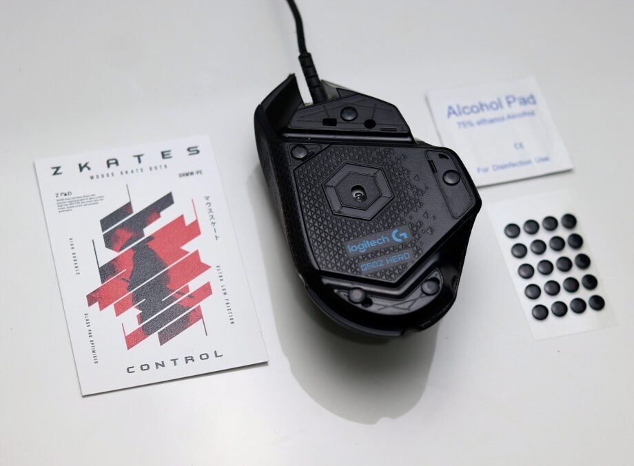 ZKATES | Control GlassPad Mouse Skates Dots - Z PAD Glass Mouse Pads