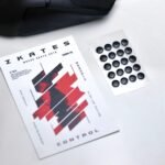 ZKATES | Control GlassPad Mouse Skates Dots